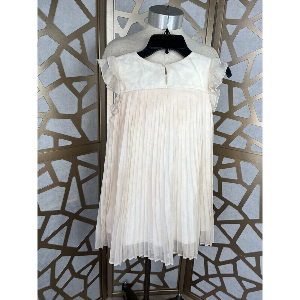 Mayoral Dress Overlay 140cm Sz 10 Girls Pleaded Special Ocasion Blush Beads - Picture 2 of 7